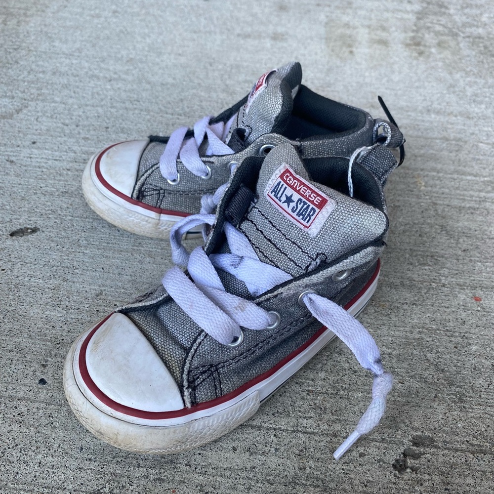 Converse All Star High Top Stretchy Tongue Toddler Sneakers - Picture 2 of 6